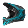Oneal BACKFLIP Helmet STRIKE V.23 Black/teal -Fahrradzubehör Geschäft 0500 75 45 right