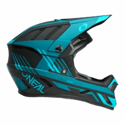 Oneal BACKFLIP Helmet STRIKE V.23 Black/teal -Fahrradzubehör Geschäft 0500 75 right side