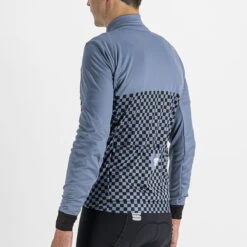 Sportful Checkmate Thermal Jersey - Blue Sea Black -Fahrradzubehör Geschäft 06 1121517 435