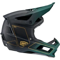 100% Aircraft 2 Helm - Gold/Forest Green