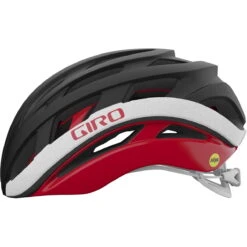 Giro Helios Spherical Fahrradhelm - Matte Black/red -Fahrradzubehör Geschäft 200254007 giro helios spherical road helmet matte black red right 904448