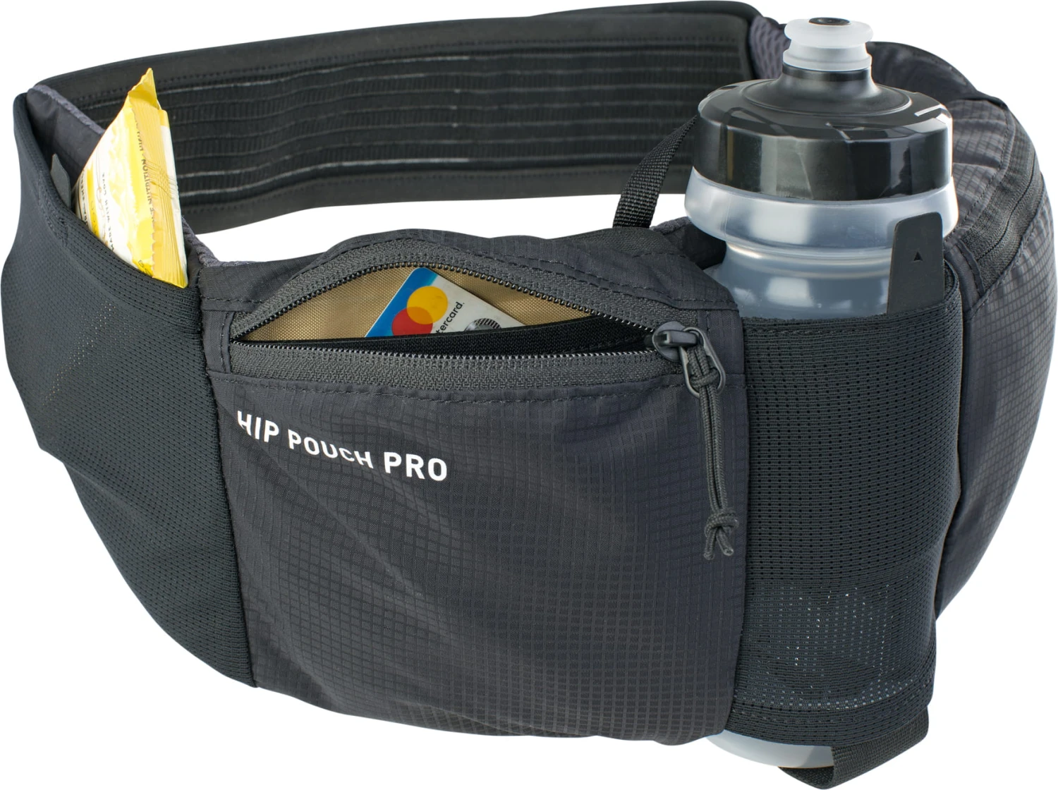 Evoc Hip Pouch Pro + 0,55 L Trinkflasche - Schwarz – Bild 3