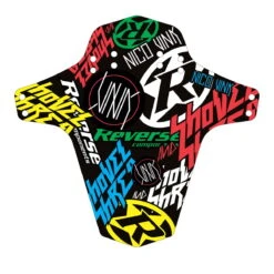 Reverse Nico Vink Stickerbomb Mudfender - Mehrfarbig