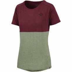 IXS Flow Women Tech Tee Mountain Raisin-olive