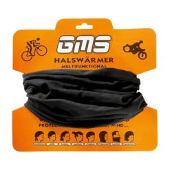 Schlauchtuch Baumwolle - Schwarz