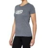 100% Icon Womens T-Shirt - Heather Grey