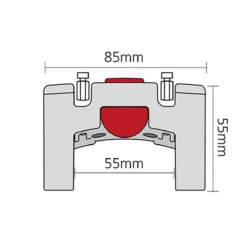 KLICKFIX Lenkeradapter Universal - Schwarz -Fahrradzubehör Geschäft Lenkeradapter masse