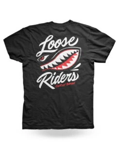 LOOSE RIDERS Mens T-Shirts - Airshark Black -Fahrradzubehör Geschäft MensT Shirts LooseRiders AirsharkBlack 2