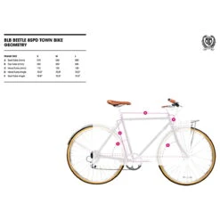 Beetle Town 8-Gang - Schwarz -Fahrradzubehör Geschäft beetle size table 1