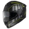 Integralhelm IXS422 FG 2.1 - Schwarz Matt-gelb Fluo